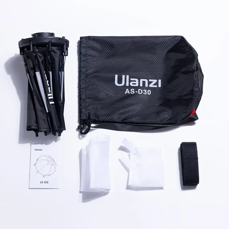 Ulanzi 30cm Octagonal Softbox with Mini Bowens Mount and Grid L083GBB1 - Image 10